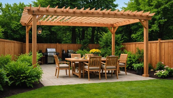 7 avantages d'une pergola bioclimatique adossée pour votre jardin
